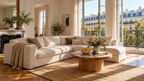 Idées pour remplir le vide d'un canapé d'angle